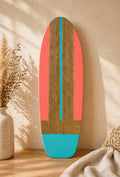 Planche décorative coucher de soleil lagon